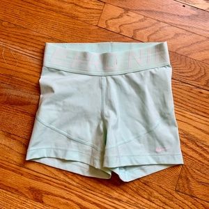 MINT GREEN/ BABY BLUE nike pro shorts!